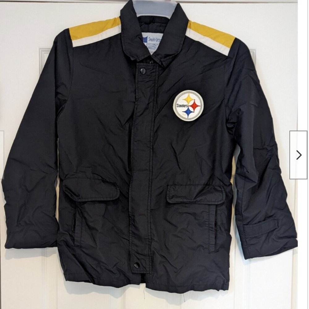 Vintage NFL Pittsburg Steelers Kids Jacket Size 14